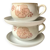 Two large Denby Gypsy stoneware English breakfast mugs