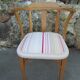 Armchair, beech and fabric