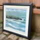Framed oil painting on canvas of a seascape signed by Georges Laporte.
