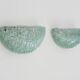 Pair of designer wall lights in vintage glass slats from the 70s/80s