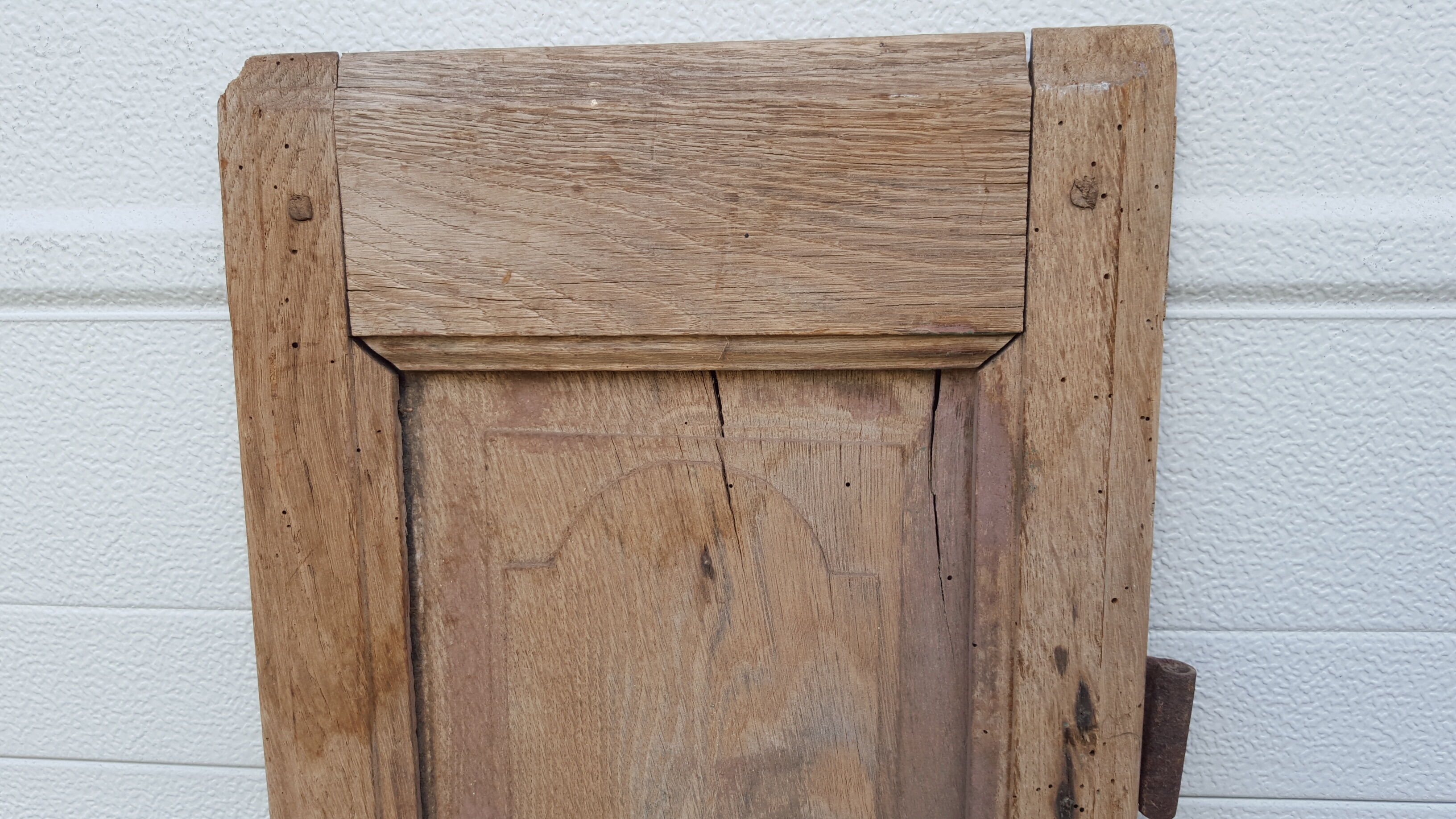 Ancient 18th century oak door patina mouldings