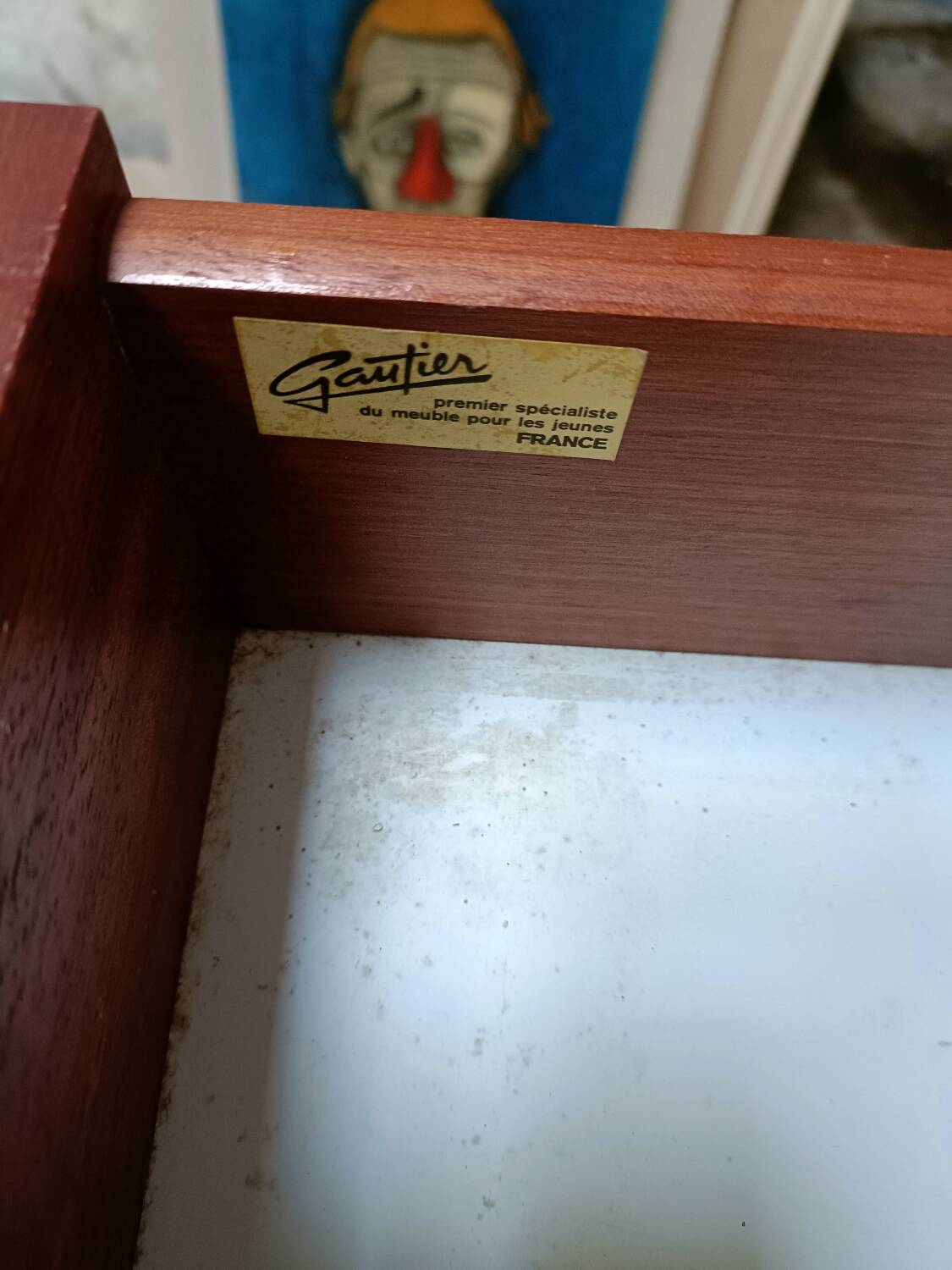 Vintage bedside table, Gautier