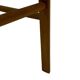 Vintage plant stand stool 1960s in oak with woven seat