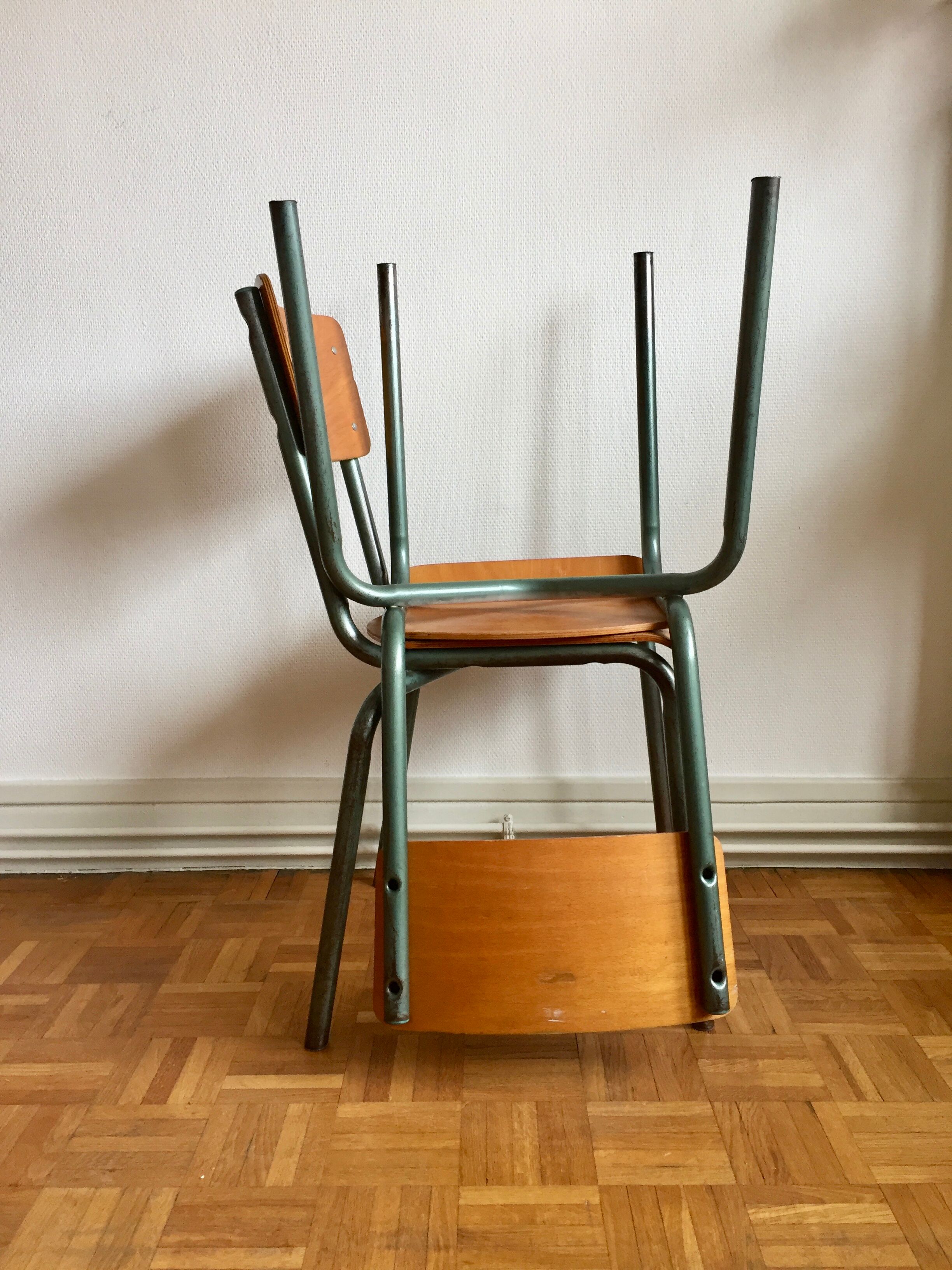 Pair of school chairs