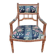 Antique Louis Xvi style armchair 1900s Fleuris fabrics