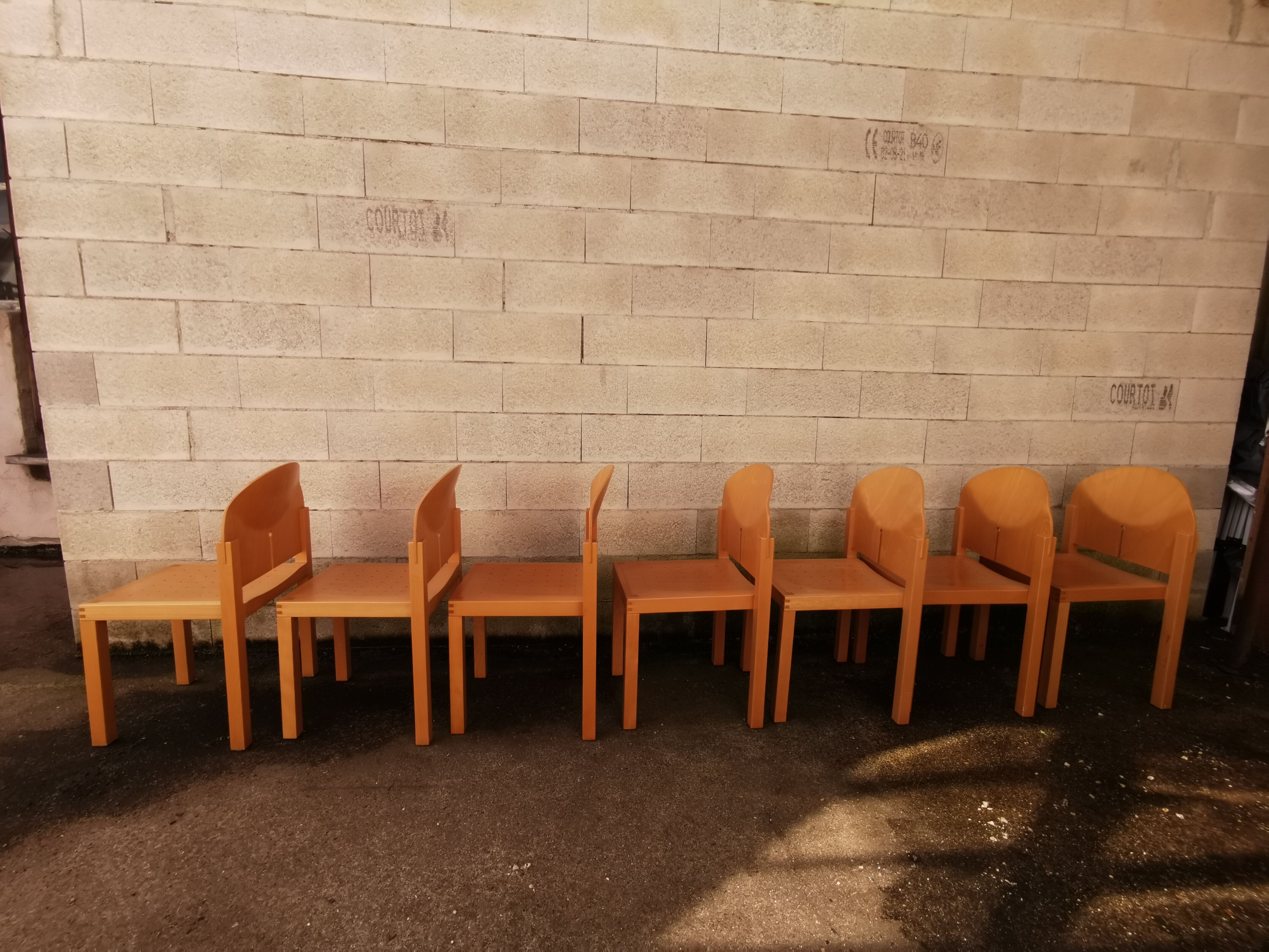 Eclipse Birch Chairs by Brayton International