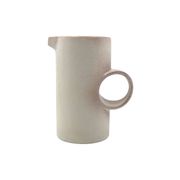 Organic modern white ceramic vase / jug, La Sfera Italy 1980s