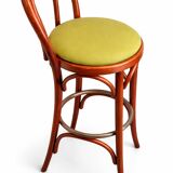 Bentwood bar stool, in the style of Thonet.