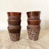 Vintage ceramic espresso coffee cups