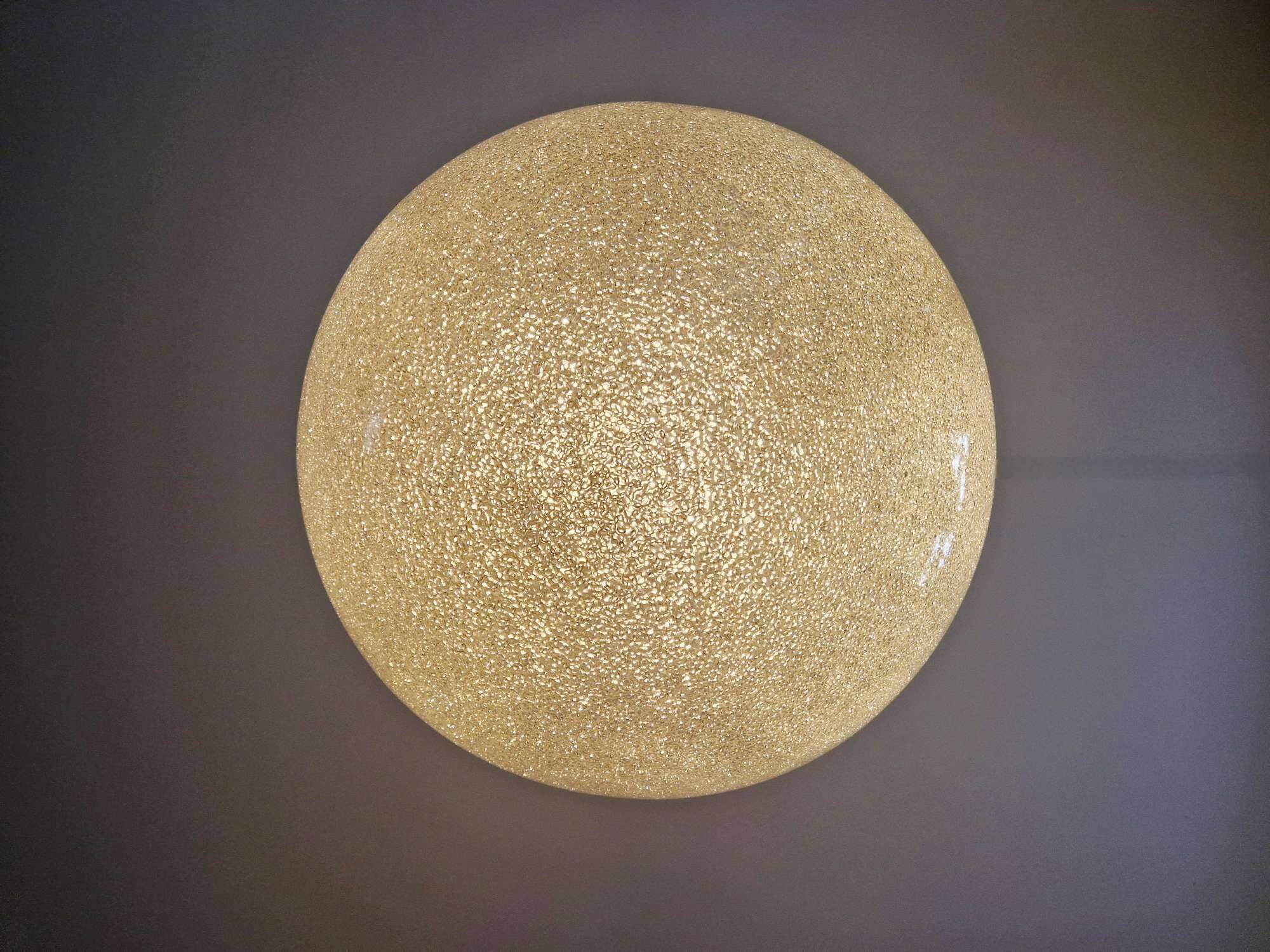 XXL spherical resin pendant light, 1960s