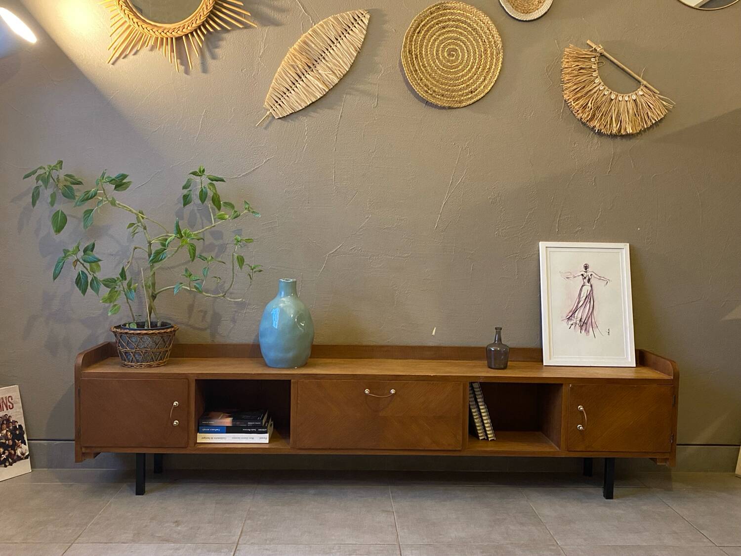 Vintage sideboard from the 60s (shallow)