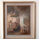 Interior painting oil on panel Guido Guidi 40s/50s