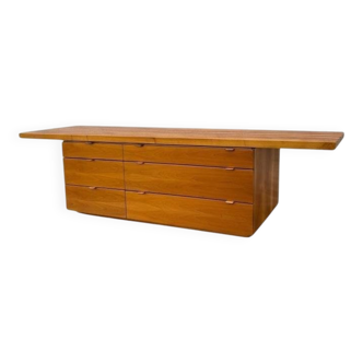 Large Italian Wooden Sideboard, 1970s