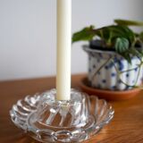 Glass candlestick