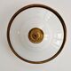 Mid-century ceiling light in brass and white opaline, 1950s