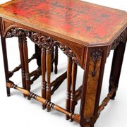 20th-century Art Deco / nesting table 3 x / attributed to Maison Franck