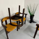 4 chairs model Expo 68 designed by Robert Haussmann, 1960s vintage.