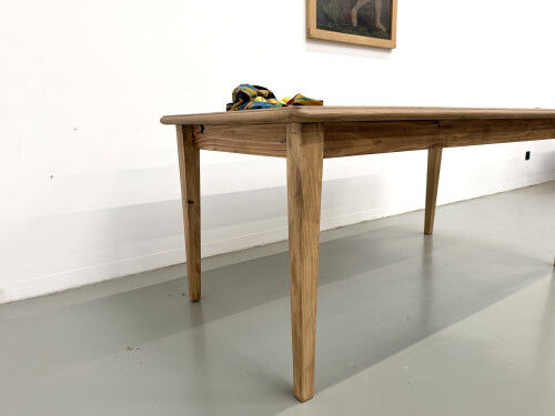 Campaign table in oak and pine, 1970s