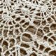 Bed throw crochet tablecloth 220x220
