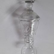Vase vintage en verre ciselé