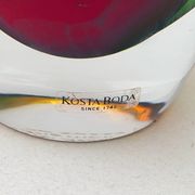 Vase de Kjell Engman pour Kosta Boda en verre soufflé, Suède