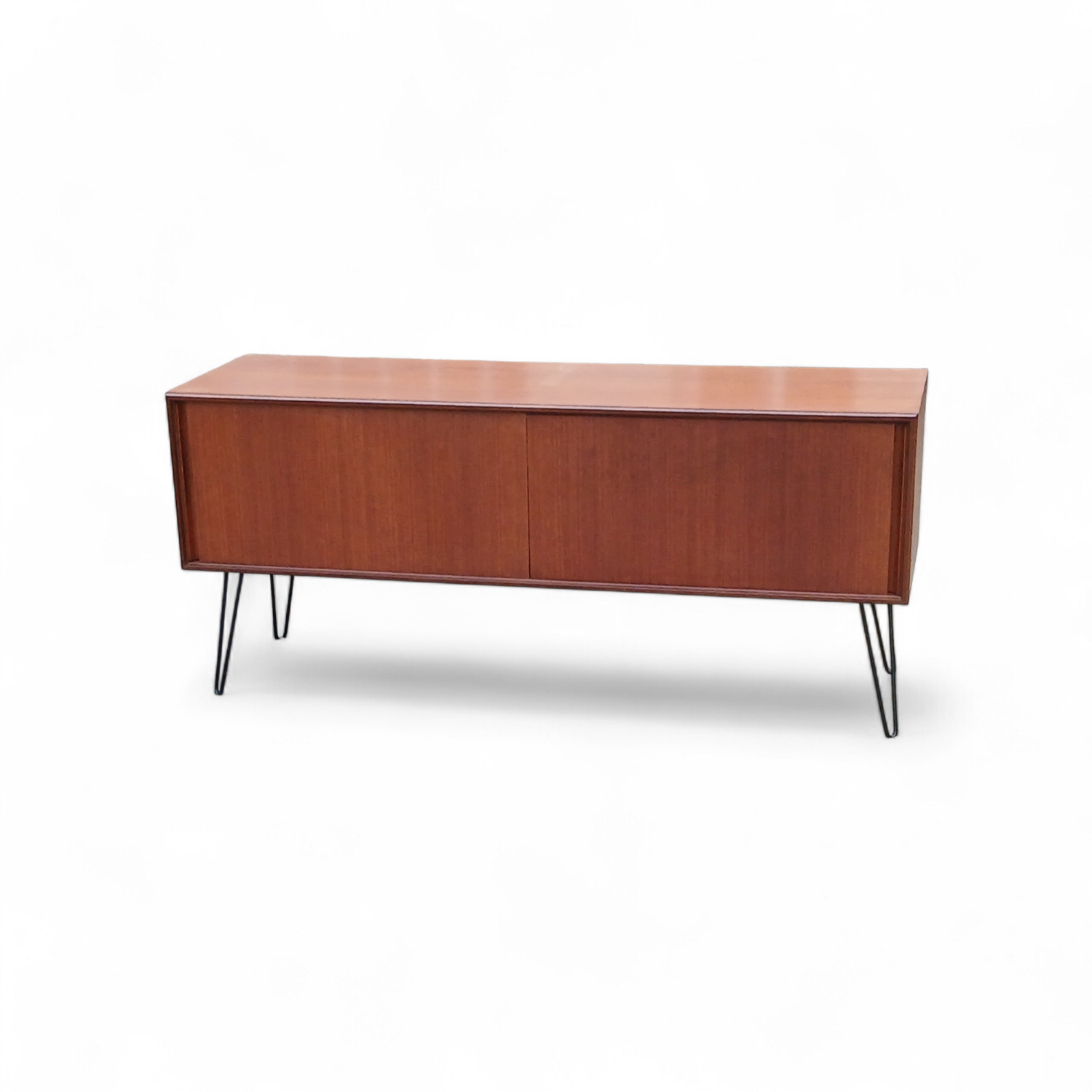 Vintage Low Teak Sideboard - G-Plan Style - Hairpin Legs