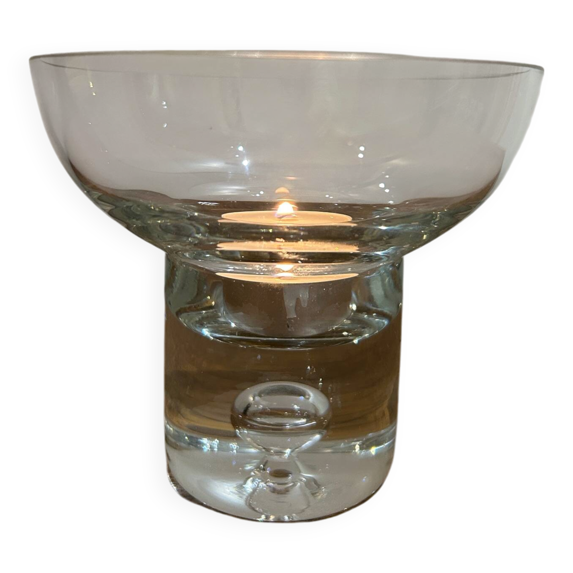 Bubble crystal candle holder
