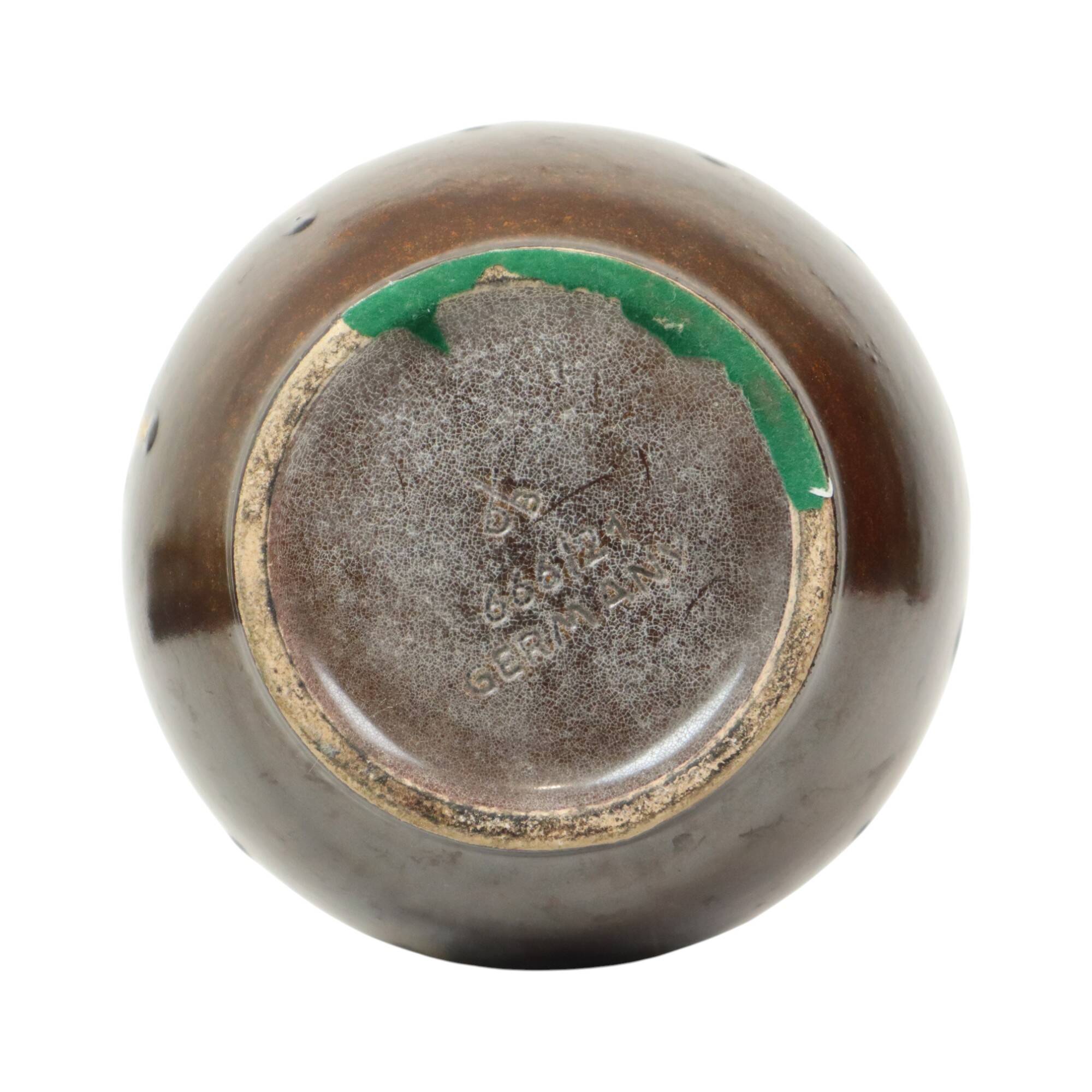 Bolle Fat Lava Vase Purple West Germany Ceramics 666-21