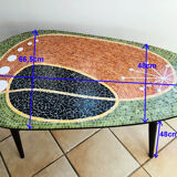 Mosaic coffee table design 50s/60s