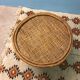 Table basse tam-tam en rotin vintage