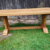 Solid oak monastery table