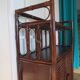 Support buffet bibus woven rattan 2 doors in caning - vintage 60s/70s