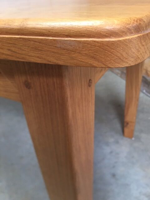 Table to eat solid blond oak oblong shape