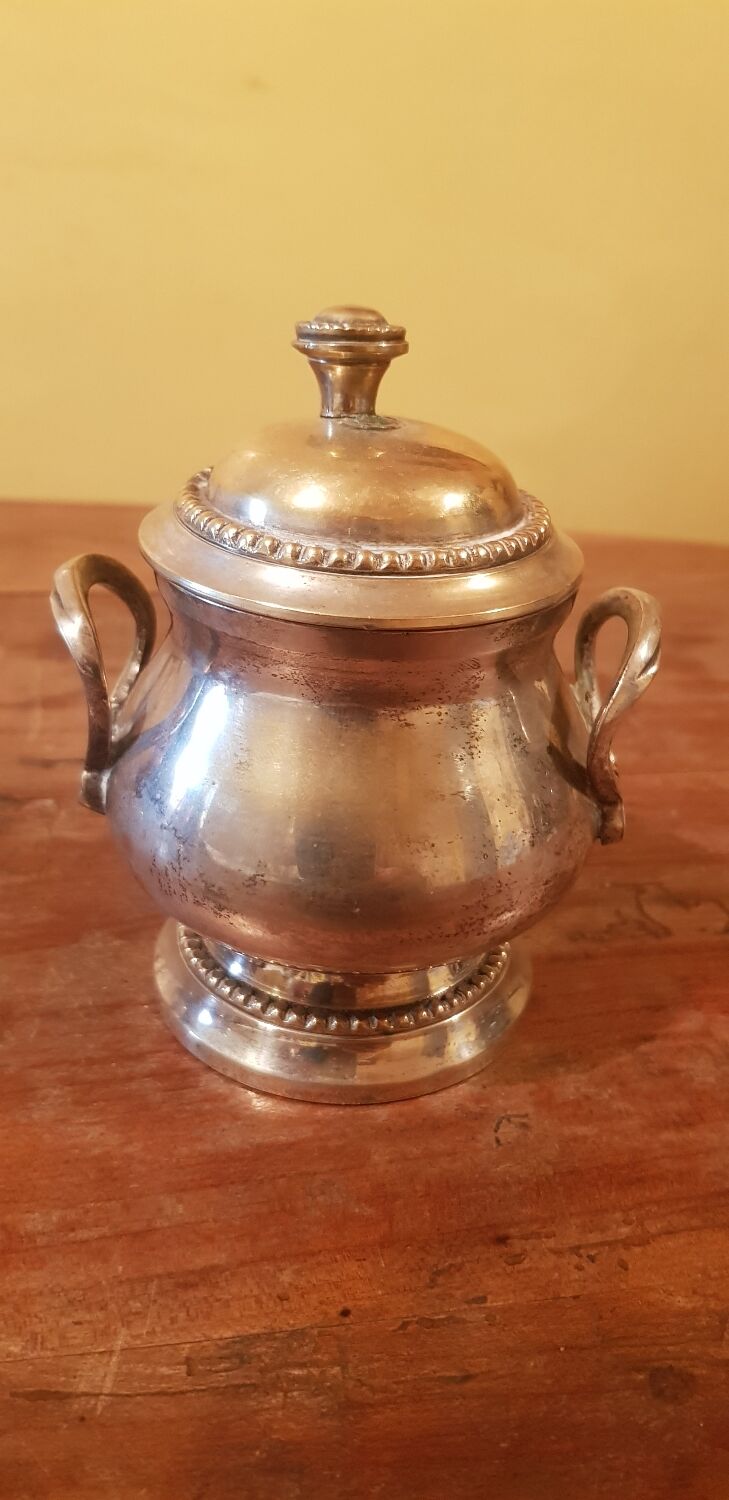 Napoleon III tea service. Silver metal hallmark.