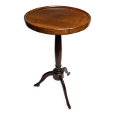 Guéridon tripode en bois tourné type wine table style anglais plateau 29 cm