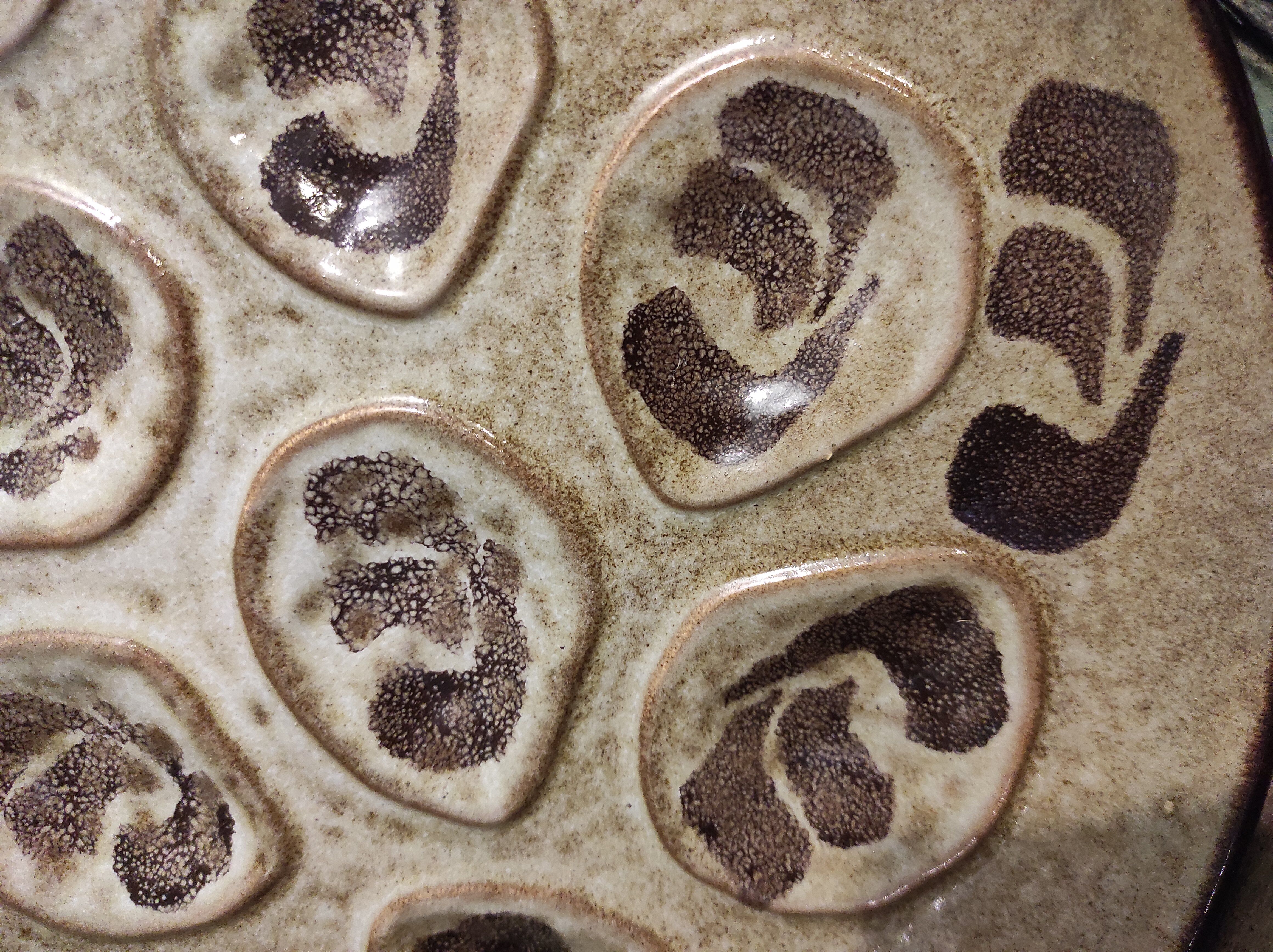 French vintage Pornic oyster tray