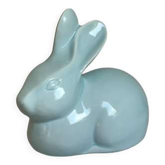 Lapin coton faïence bleue