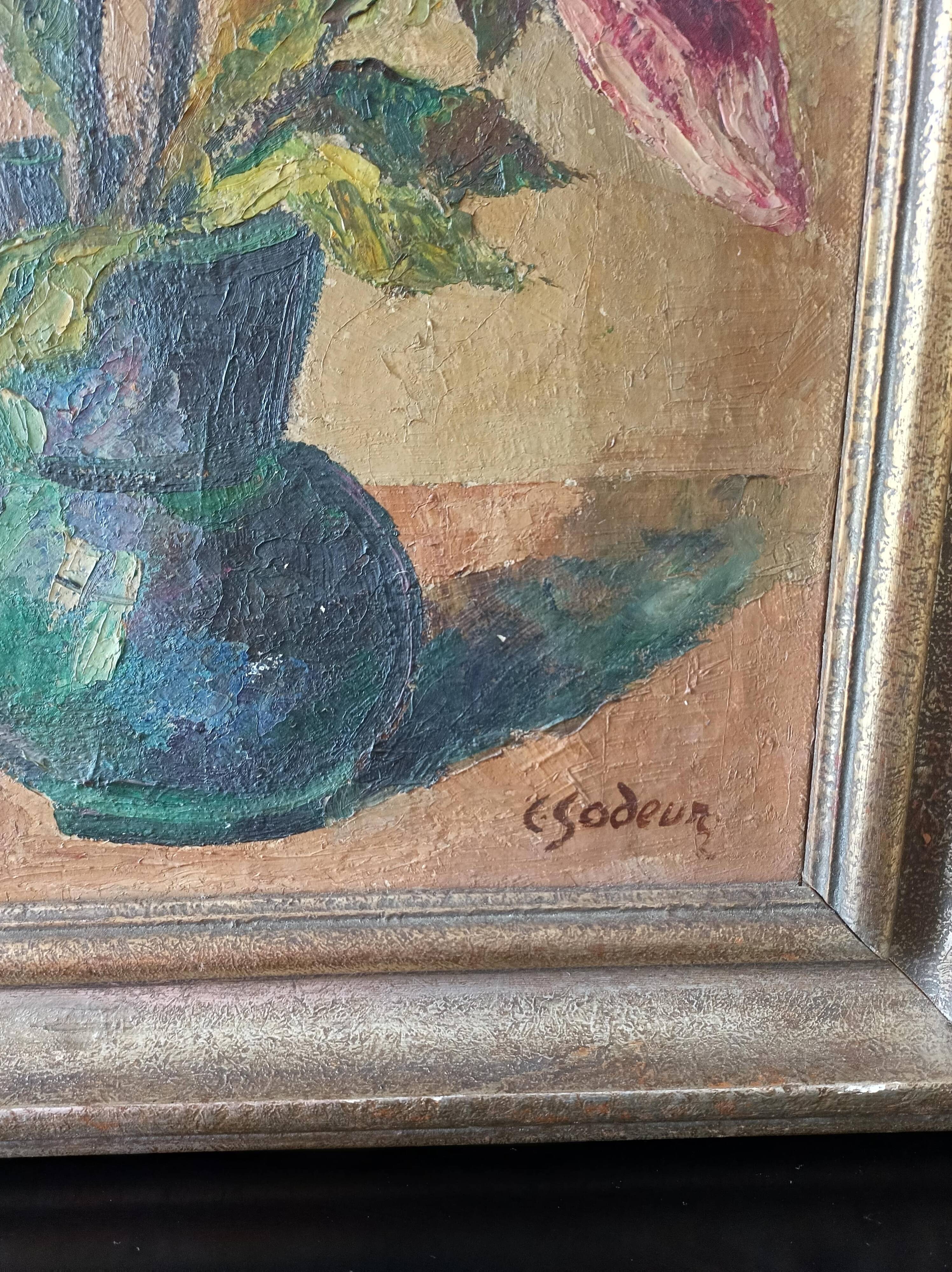 Painting "Bouquets of Flowers" by Charles Sodeur