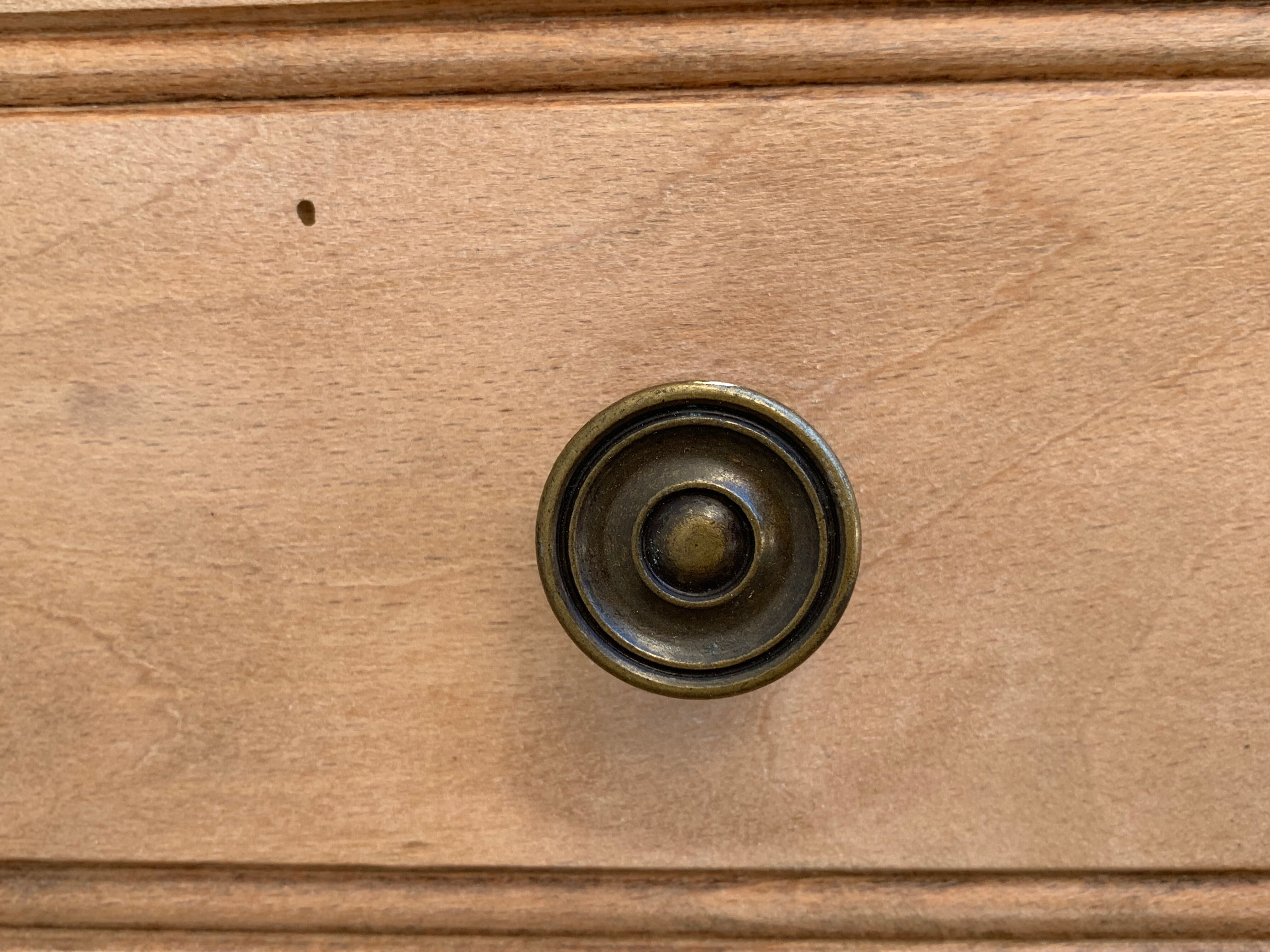 Parisian art deco chest of drawers raw wood