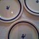 Set of 7 advertising plates from Gien "Gondolo" in good condition.