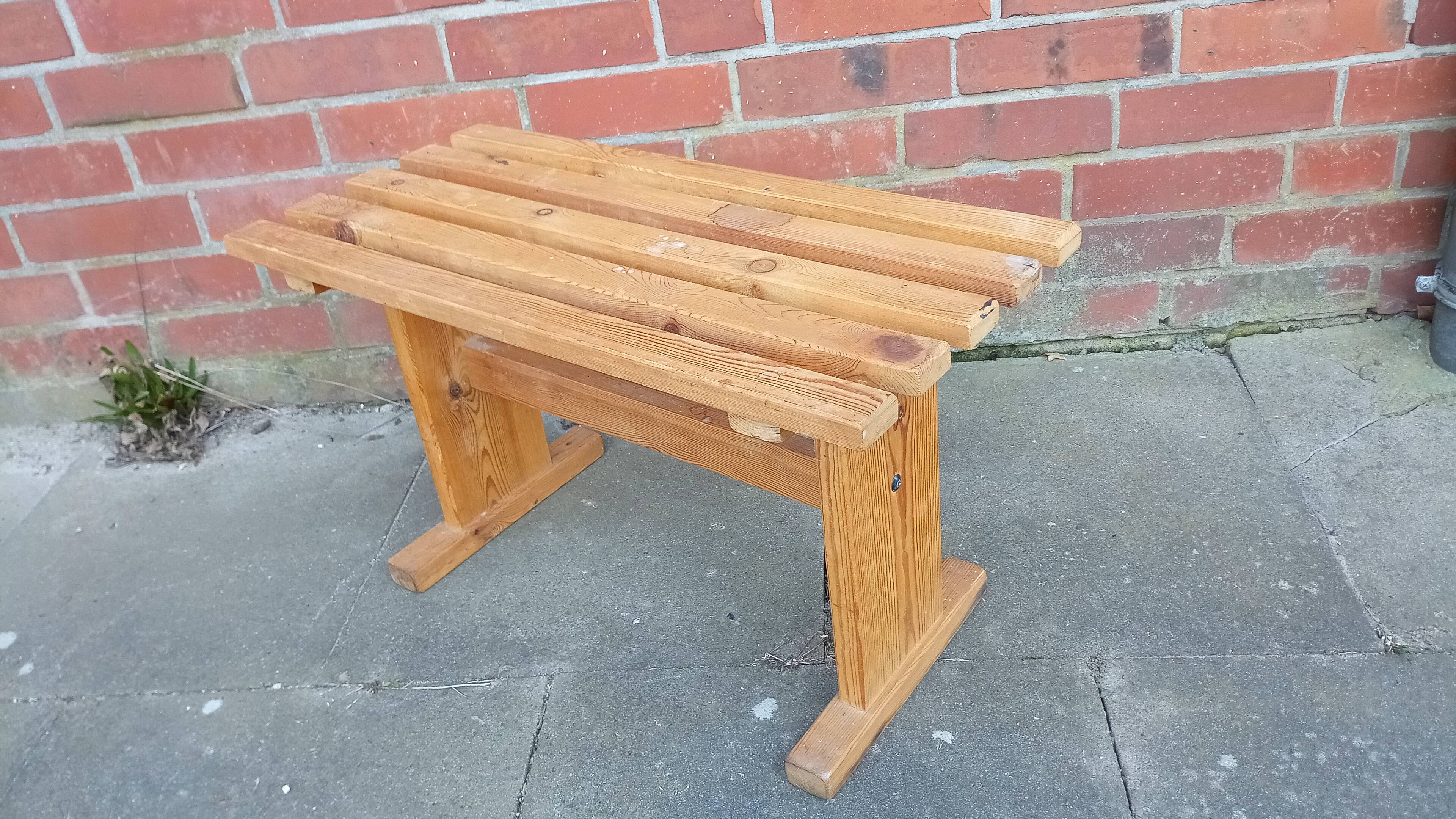 Small swedish bench in pine