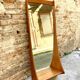 Vintage teak wall mirror