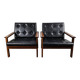 Pair of armchairs in rosewood model Capella by Illum Wikkelsø for Niels Eilersen, Denmark, 1960.