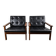 Pair of armchairs in rosewood model Capella by Illum Wikkelsø for Niels Eilersen, Denmark, 1960.