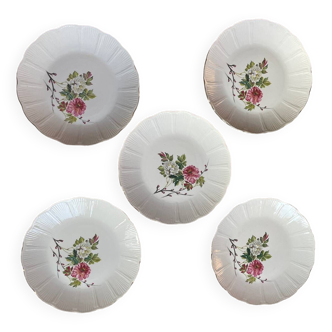 L'amandinoise flowered porcelain plates