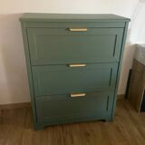 Green chest of drawers with 4 drawers