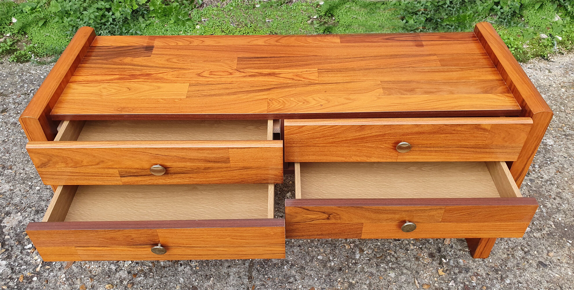 Low furniture, wood, 4 drawers, vintage, 60
