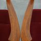 Ensemble de 4 chaises de salle à manger Art Nouveau / Jugendstil avec revêtement rouge