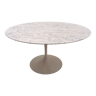 Table ronde en marbre de carrare de Eero Saarinen pour knoll
