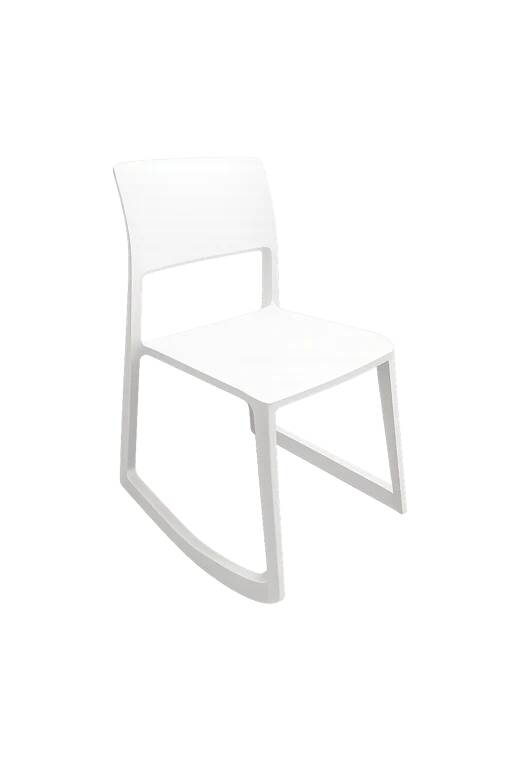 Vitra cafeteria chair - Stackable model, sled base